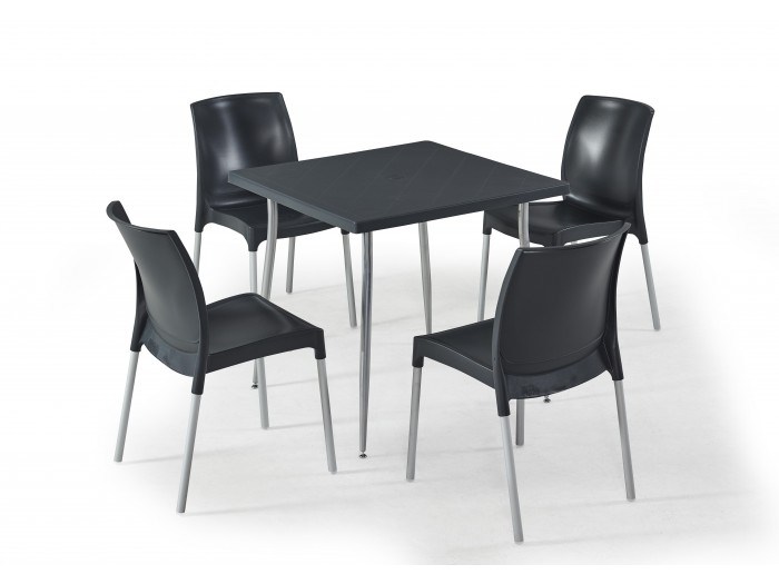 Градински комплект CASTEL set 4 (антрацит)